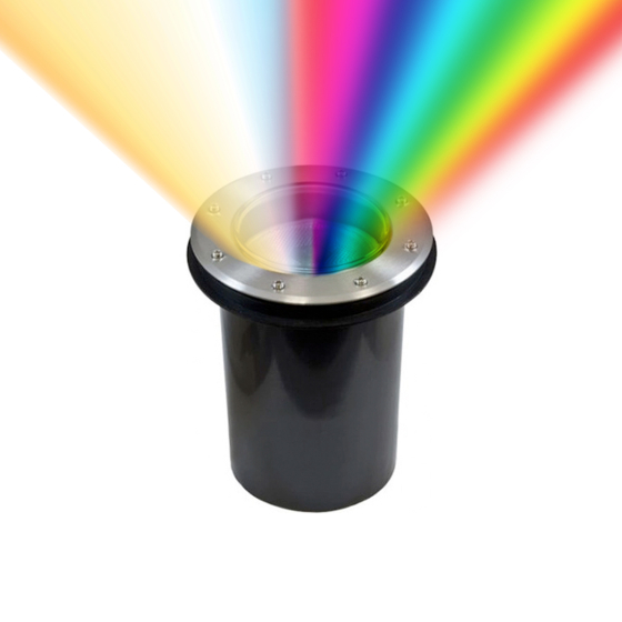 Alcon 9044-RGBW 8-Inch In-Ground RGBW LED Well Light