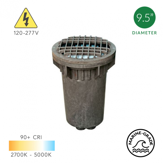 Alcon 9101 10-Inch In-Ground LED Well Light