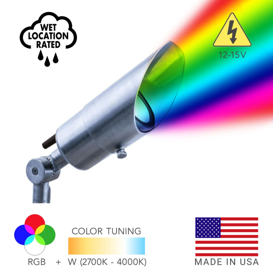 Alcon Lighting 9170 Architectural Grade LED RGBW Directional Uplight Landscape Lighting Fixture