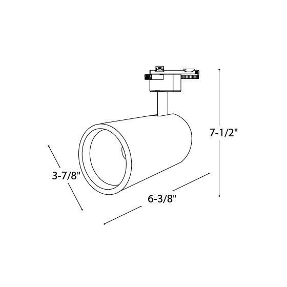 Alcon 13305 Architectural LED Adjustable Track Light