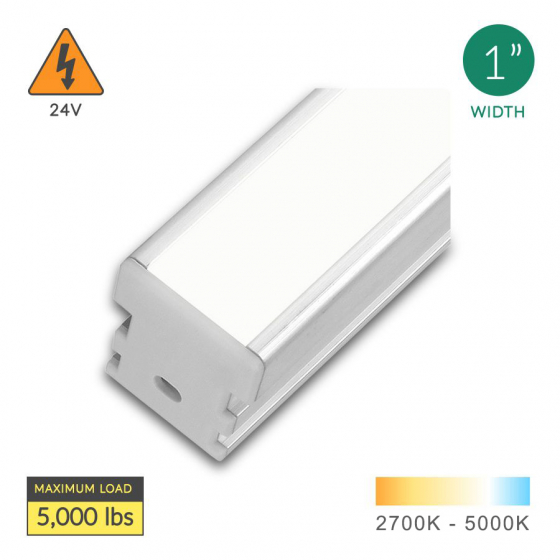 Alcon 14120 1-Inch Drive Over Driveway In-Ground Recessed Linear LED Light