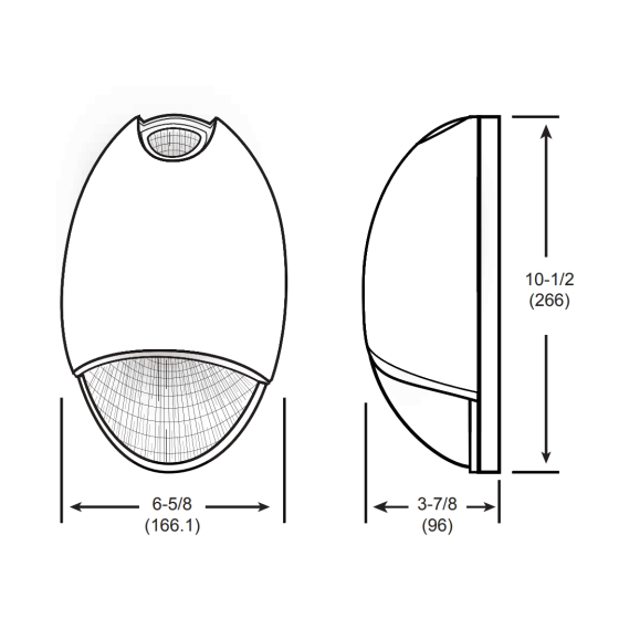Alcon Lighting 16102 Atlas Architectural LED Decorative Teardrop AC Emergency Unit