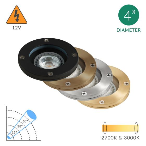 Alcon 9020 Low-Voltage 4-Inch In-Ground LED Well Light