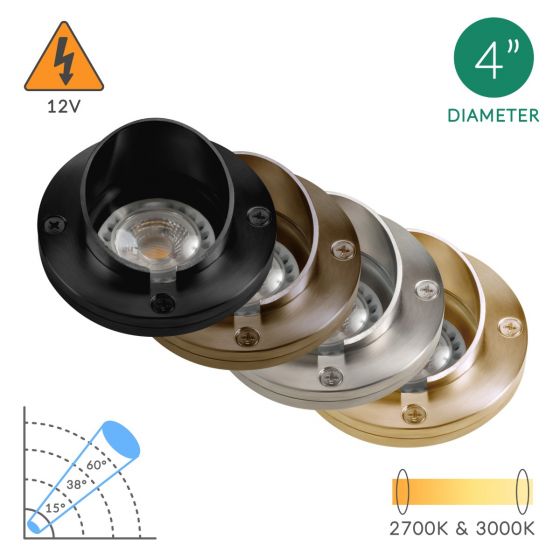 Alcon 9021 Low-Voltage 4-Inch In-Ground LED Well Light