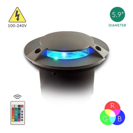 Alcon 9032 6-Inch In-Ground RGB LED Well Light