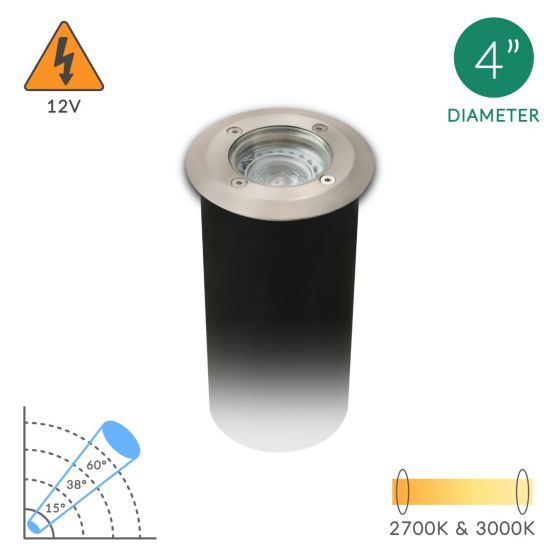 Alcon 9039 Low-Voltage 4-Inch In-Ground LED Well Light