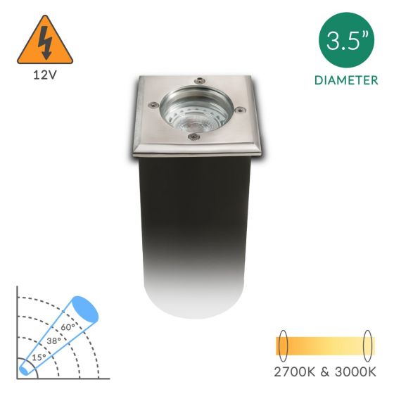 Alcon 9040 Low-Voltage 4-Inch In-Ground LED Well Light