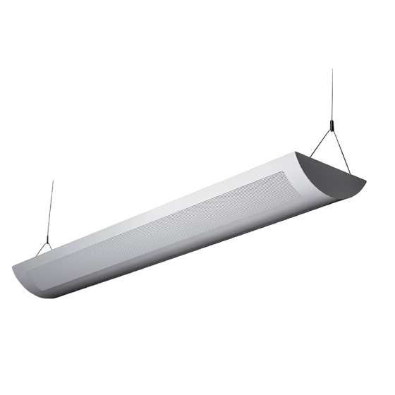 Alcon Lighting Ashton 10103-4 Half Perforated 4 Foot T8 and T5HO Fluorescent Architectural Linear Suspended Direct Indirect Lighting Fixture