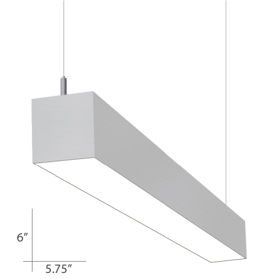 Image 1 of Alcon Lighting Beam 66 Series 10120-4 Architectural 4 Foot Linear Fluorescent Pendant Mount Light Fixture