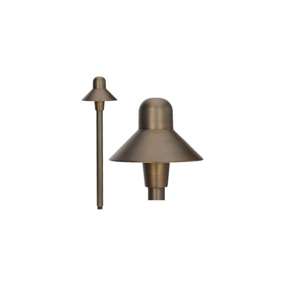 Alcon 9081 Brass LED Landscape Path Light