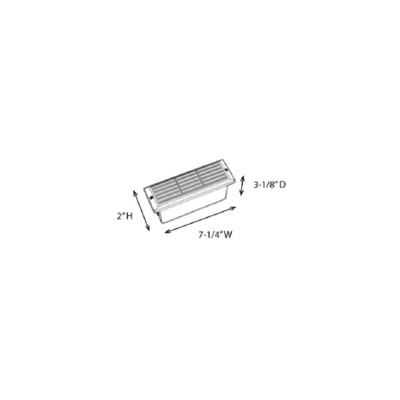 Alcon Lighting 9409-F Castel Architectural LED Low Voltage Step Light Flush Mount Fixture