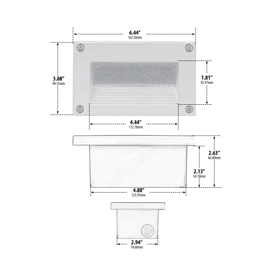 Alcon 9609 Copan Architectural LED Low Voltage Step Light Fixture