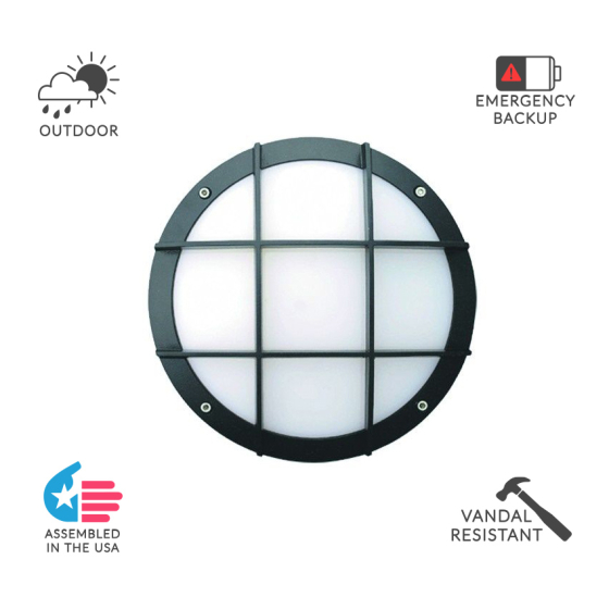 Alcon 11231-C 10-Inch Architectural LED Wallpack