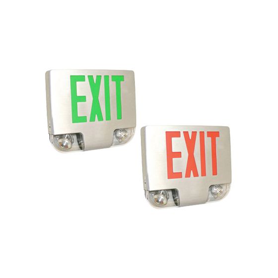 Alcon Lighting 16114 Combination LED Exit Signs with Emergency Lights