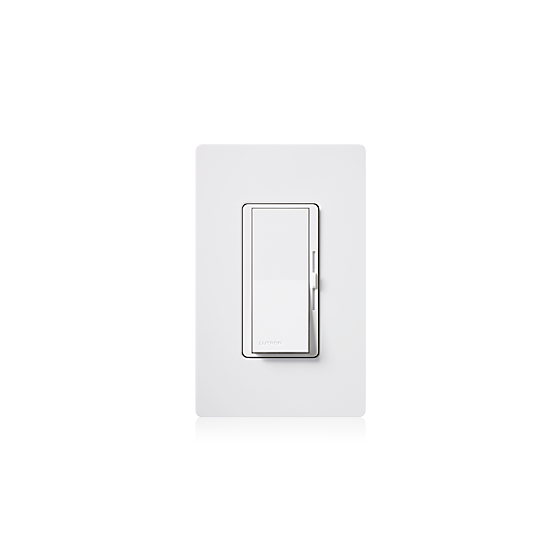 Lutron Diva DVSTV-WH 0-10V Dimmer Switch Single-Pole/ 3-Way 120-277V White (50mA Max)