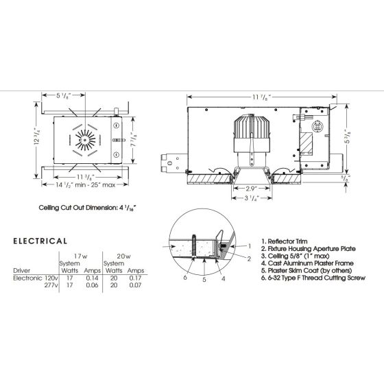 Evoke® E29SD-G2-HP-TL 2.9" Square Downlight Gen 2 HP Trimless LED 