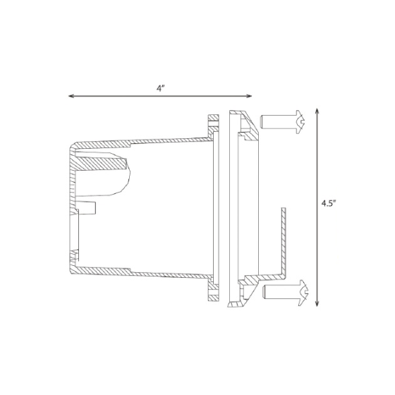 Alcon Lighting 9505-F Joey Architectural LED Low Voltage Step Light Flush Mount Fixture