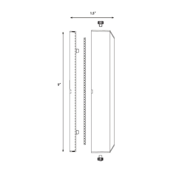 Alcon Lighting 9403-S Klein Architectural LED Low Voltage Step Light Surface Mount Fixture