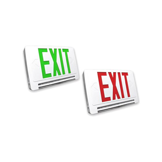 Alcon Lighting 16115 Combination LED Exit Signs with Emergency Lights