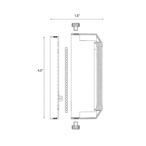 Alcon Lighting 9405-S Mollie Architectural LED Low Voltage Step Light Surface Mount Fixture