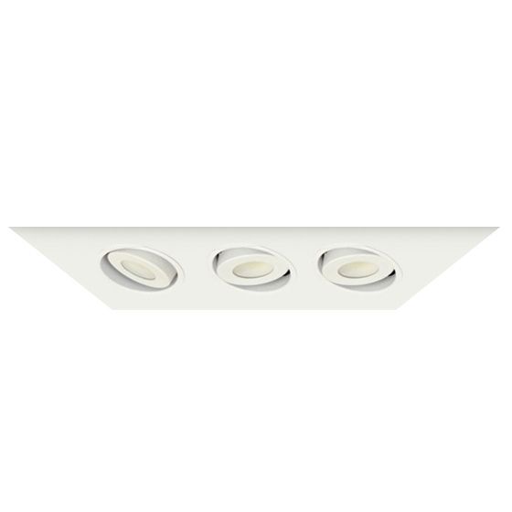 Alcon 14300-3 Oculare 3-Head Multiple Flanged Adjustable LED Recessed Light
