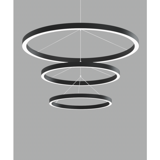 Alcon 12281 Circline 3-Ring LED Pendant Light