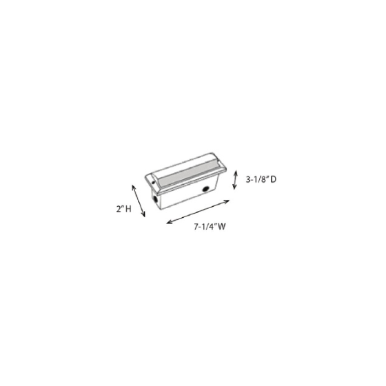 Alcon Lighting 9507-F Pacey Architectural LED Low Voltage Step Light Flush Mount Fixture