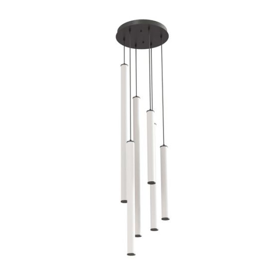 Alcon 12146-6R Architectural LED Tube Round Base Suspension Light Fixture