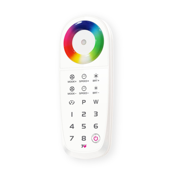 Color-Changing RF RGBW Multi Zone Remote Control