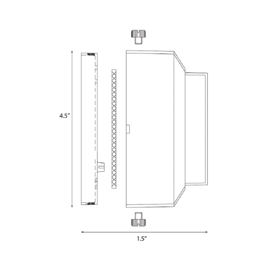 Alcon Lighting 9406-S Rubin Architectural LED Low Voltage Step Light Surface Mount Fixture