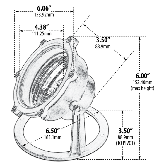 Alcon 17003 Architectural Underwater RGB LED Light