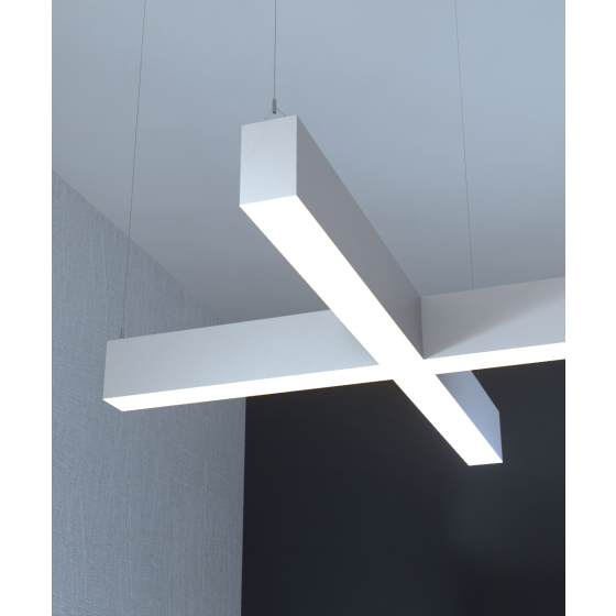 2-Inch RGBW Color Changing X-Shaped LED Linear Pendant Light
