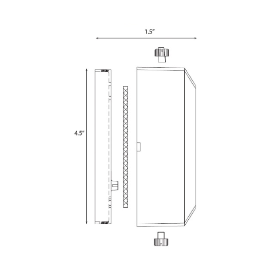 Alcon Lighting 9200-S Soda Architectural LED Low Voltage Step Light Surface Mount Fixture