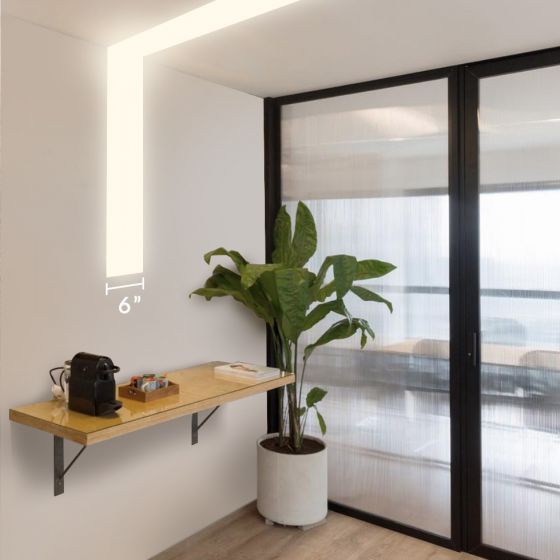 Image 1 of Alcon 12100-66-R-L LED 6-Inch Recessed Ceiling to Wall Light