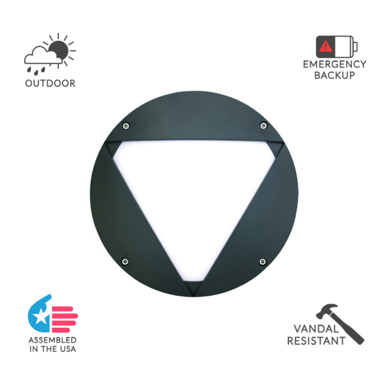 Alcon 11231-V 10-Inch Architectural LED Wallpack