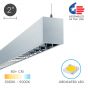 Image 2 of Alcon 12100-23-P-LVR Architectural Linear Louvered LED Pendant Uplight/Downlight
