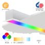 Image 2 of Alcon 12100-66-RGBW-R Linear Recessed Color-Changing LED Light