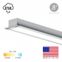 Image 2 of Alcon 12100-8-R Wet Location Recessed Linear LED Light