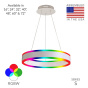 Image 2 of Alcon 12270-1-RGBW Redondo Suspended Architectural LED 1 Tier Ring Chandelier 