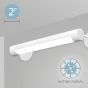 Image 2 of Alcon 12501-R2-W Adjustable Antimicrobial LED Wall Tube Light