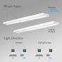 Image 4 of Alcon 12502-P Antimicrobial LED Linear Architectural Ceiling Pendant Light