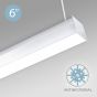 Image 2 of Alcon 12511-P Antimicrobial Pendant-Mounted Linear LED Cube Light