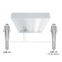 Image 1 of Cooper ACLED 1X4 Accord LED Series Metalux LED Troffer 