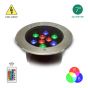 Image 1 of Alcon 9034 Outdoor 9W LED Remote Controlled RGB Color-Changing Well Light  - 100V~240V