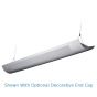 Image 4 of Alcon Lighting Ashton 10103-4 Half Perforated 4 Foot T8 and T5HO Fluorescent Architectural Linear Suspended Direct Indirect Lighting Fixture