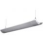Image 3 of Alcon Lighting Marshal 10118-8 Full Perforated T8 and T5HO Fluorescent Architectural Linear 8 Foot Suspended Light Fixture – Uplight (Direct) and Downlight (Indirect)