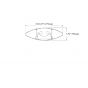 Image 4 of Alcon Reyon 10124-4 Low Profile 4 FT Fluorescent Commercial Pendant