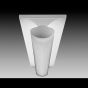 Image 1 of Focal Point Lighting FS214B Softlite II 1 x 4 Architectural Recessed Fluorescent Fixture