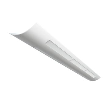 Alcon Lighting Matte White Lens 10121-MW-8 Architectural 8 Foot Linear Fluorescent Pendant Mount Light Fixture