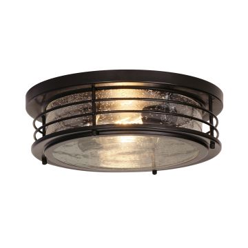 Alcon 11139 13-Inch Industrial Flush Mount Ceiling Light 